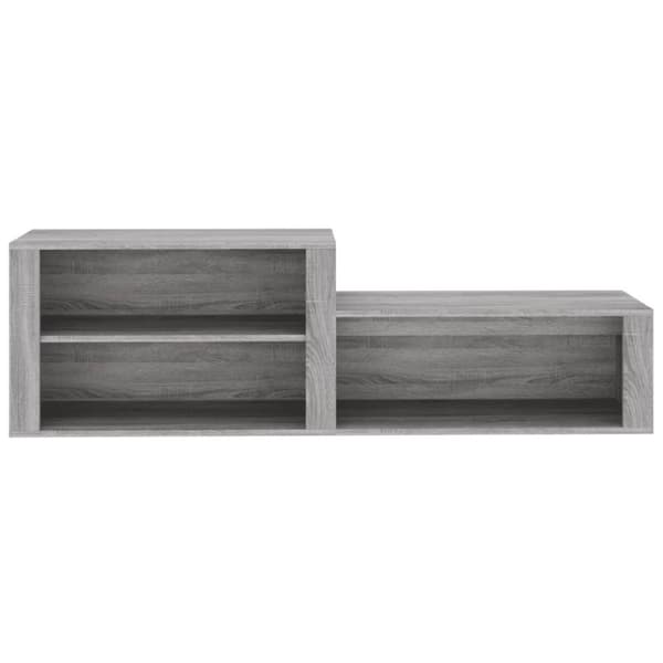 vidaXL Skoskap grå sonoma 150x35x45 cm konstruert tre