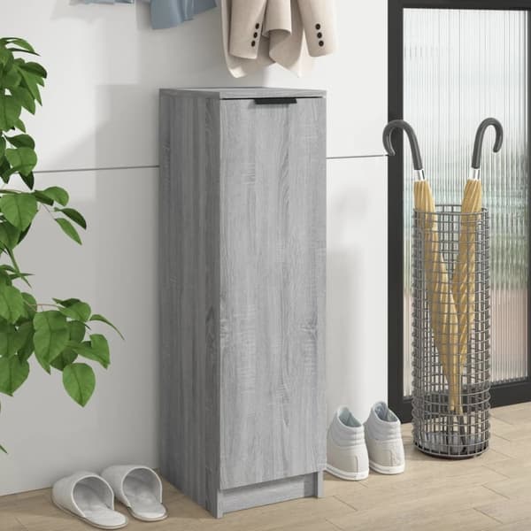 vidaXL Kenkäkaappi harmaa Sonoma 30x35x100 cm tekninen puu