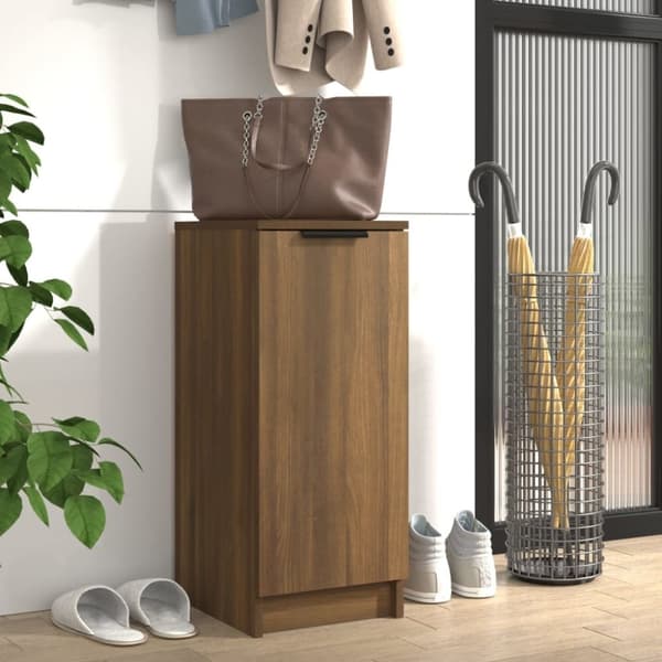 vidaXL skoskab 30x35x70 cm konstrueret træ brun egetræsfarve