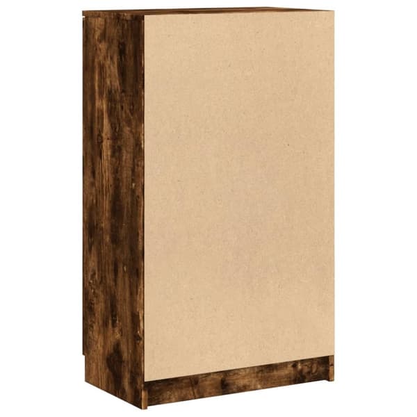 vidaXL skoskab 59x35x100 cm konstrueret træ røget egetræsfarve