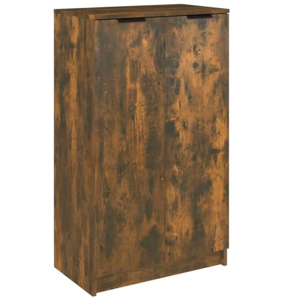 vidaXL skoskab 59x35x100 cm konstrueret træ røget egetræsfarve