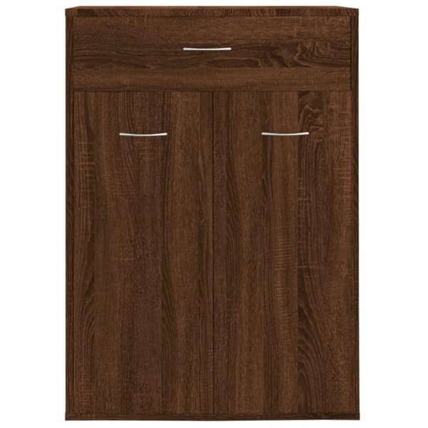vidaXL skoskab 60x35x84 cm konstrueret træ brun egetræ