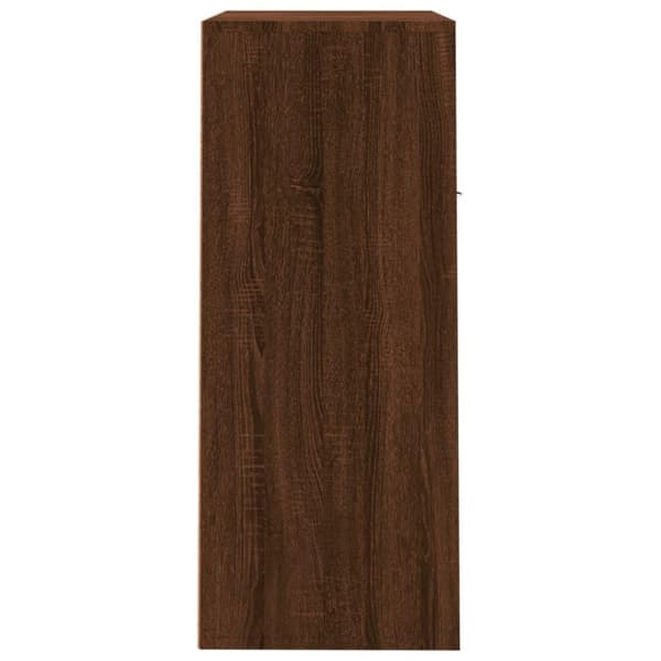 vidaXL skoskab 60x35x84 cm konstrueret træ brun egetræ