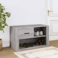 Miniatyrbillede 3 af 9: vidaXL skoskab 80x35x45 cm konstrueret træ grå sonoma-eg