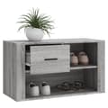 Miniatyrbillede 4 af 9: vidaXL skoskab 80x35x45 cm konstrueret træ grå sonoma-eg