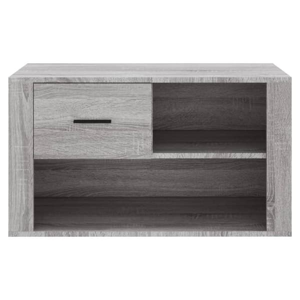vidaXL skoskab 80x35x45 cm konstrueret træ grå sonoma-eg