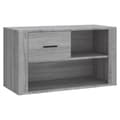 Miniatyrbillede 1 af 9: vidaXL skoskab 80x35x45 cm konstrueret træ grå sonoma-eg