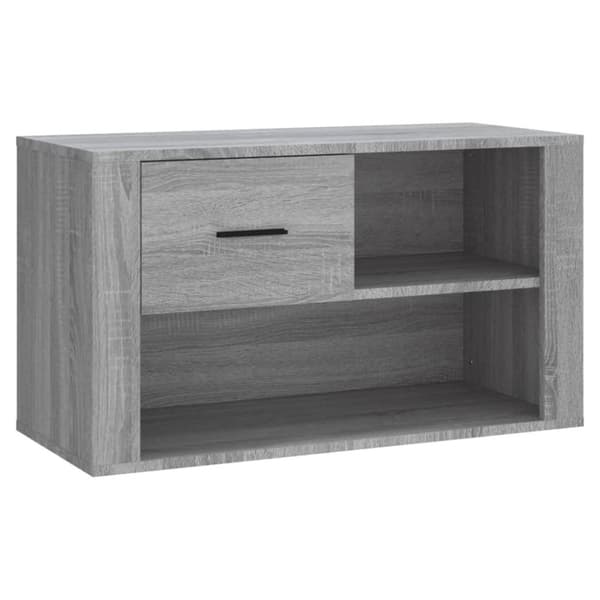 vidaXL skoskab 80x35x45 cm konstrueret træ grå sonoma-eg