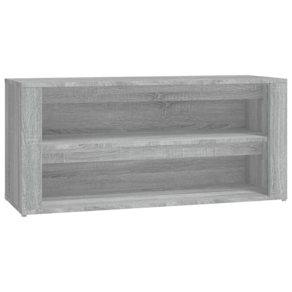vidaXL skoreol 100x35x45 cm konstrueret træ grå sonoma-eg