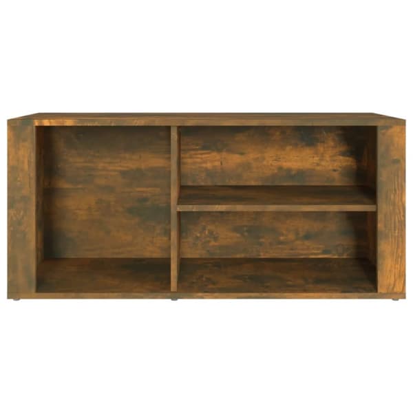 vidaXL skoskab 100x35x45 cm konstrueret træ røget egetræsfarve