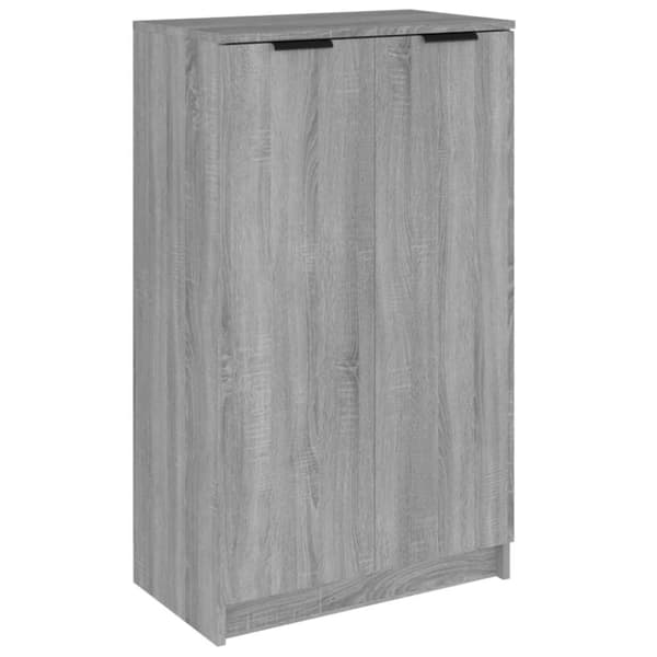 vidaXL Kenkäkaappi harmaa Sonoma 59x35x100 cm tekninen puu