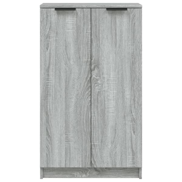 vidaXL Kenkäkaappi harmaa Sonoma 59x35x100 cm tekninen puu