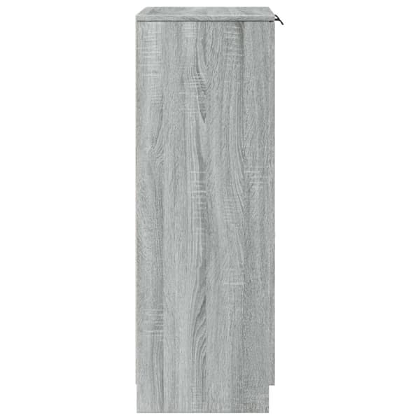vidaXL Kenkäkaappi harmaa Sonoma 59x35x100 cm tekninen puu