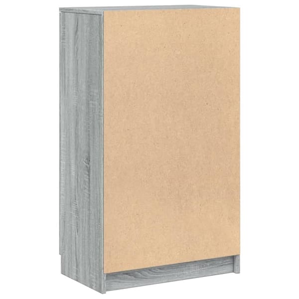 vidaXL Kenkäkaappi harmaa Sonoma 59x35x100 cm tekninen puu
