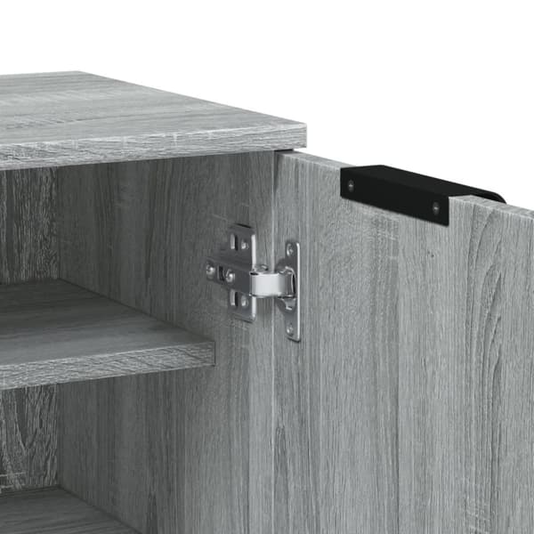 vidaXL Kenkäkaappi harmaa Sonoma 59x35x100 cm tekninen puu