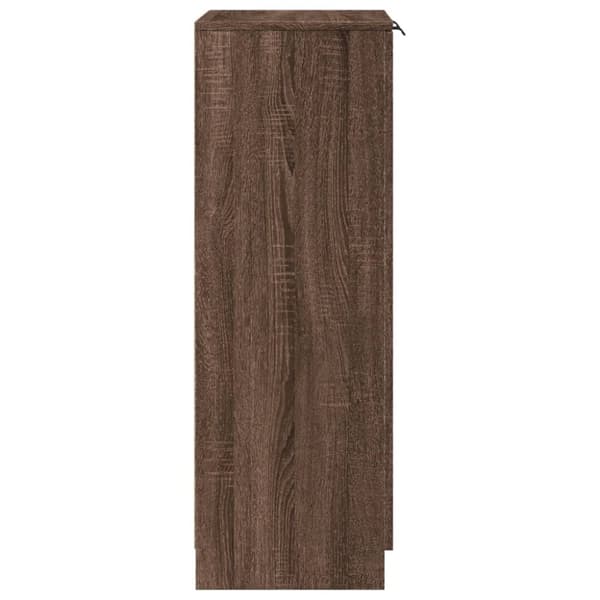 vidaXL Kenkäkaappi ruskea tammi 59x35x100 cm tekninen puu