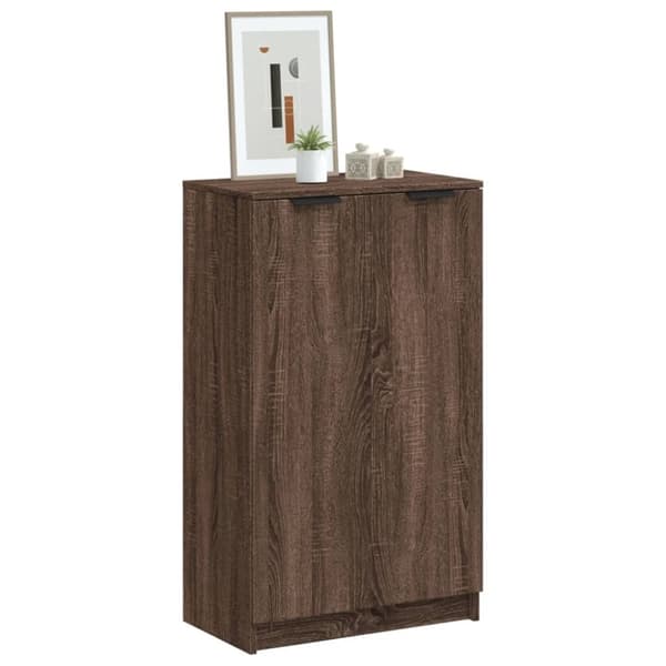 vidaXL Kenkäkaappi ruskea tammi 59x35x100 cm tekninen puu