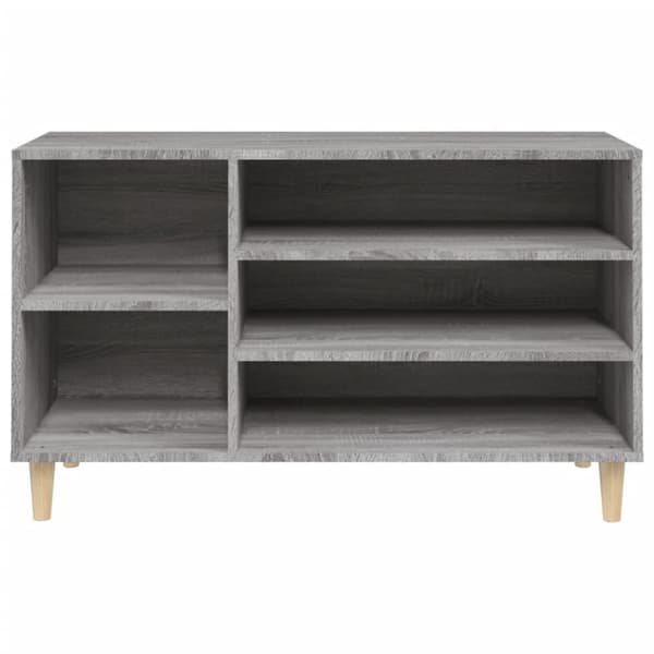 vidaXL Skoskap grå sonoma 102x36x60 cm konstruert tre