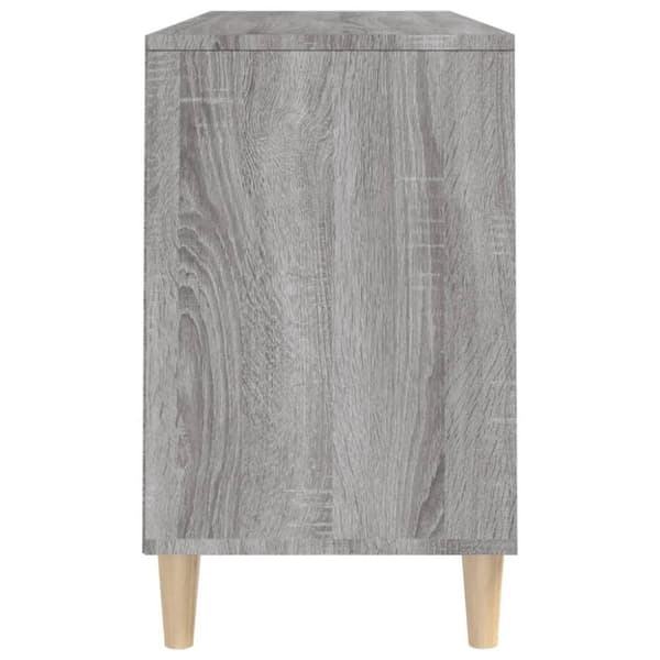 vidaXL Skoskap grå sonoma 102x36x60 cm konstruert tre