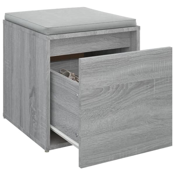 vidaXL opbevaringsskab 40,5x40x40 cm konstrueret træ grå sonoma-eg