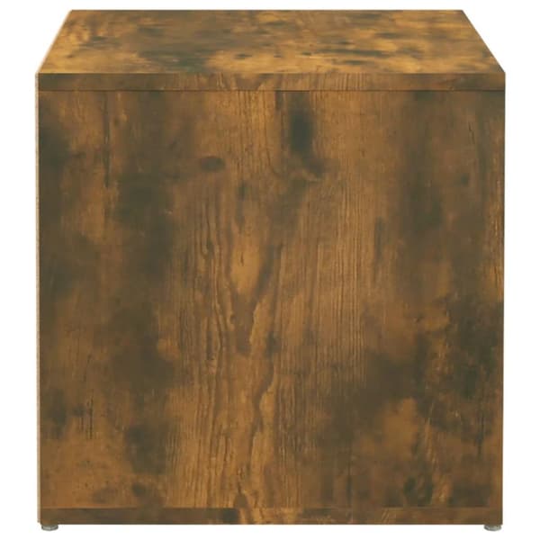 vidaXL opbevaringsskab 40,5x40x40 cm konstrueret træ røget egetræ