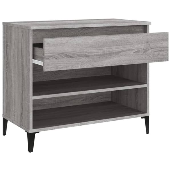 vidaXL skoskab 102x36x60 cm konstrueret træ grå sonoma-eg