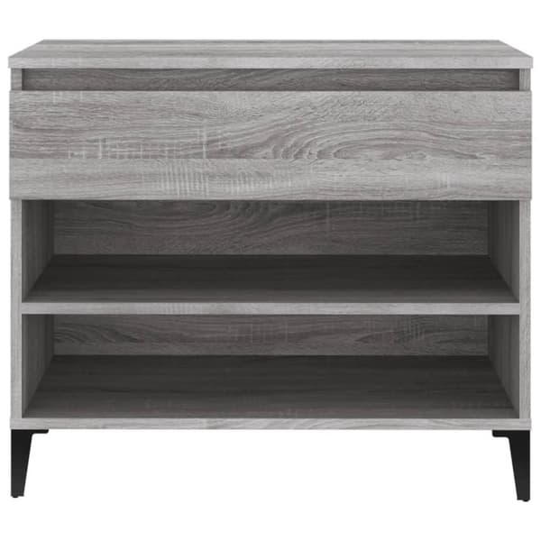 vidaXL skoskab 102x36x60 cm konstrueret træ grå sonoma-eg