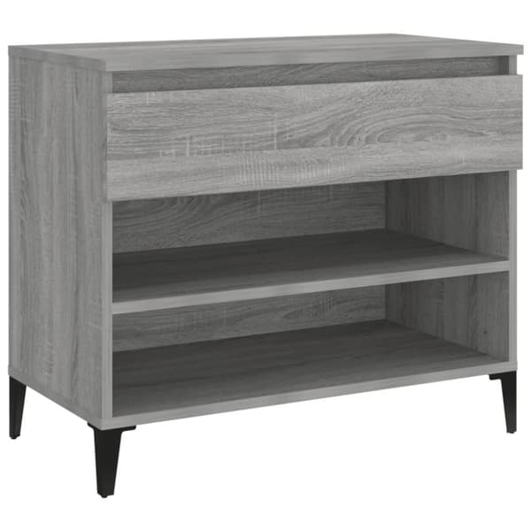 vidaXL skoskab 102x36x60 cm konstrueret træ grå sonoma-eg