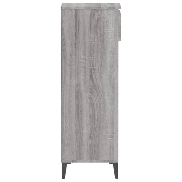 vidaXL Kenkäteline harmaa Sonoma 40x36x105 cm tekninen puu