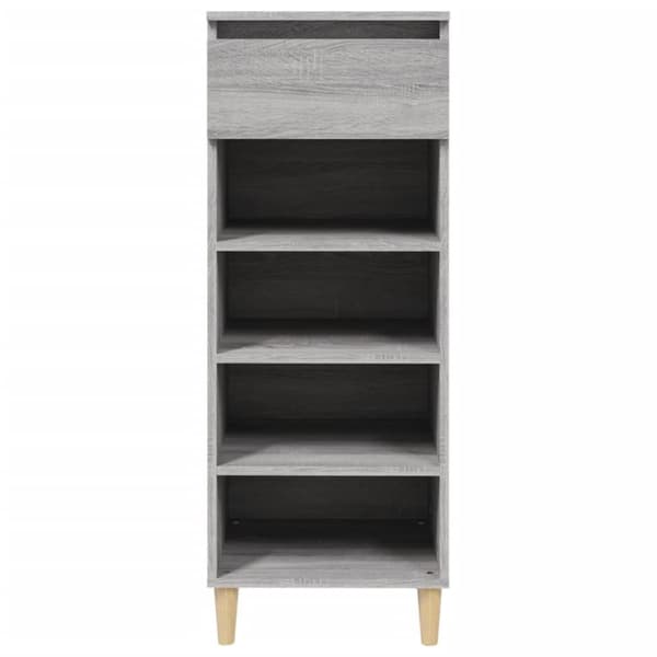vidaXL Kenkäkaappi harmaa Sonoma 40x36x105 cm tekninen puu