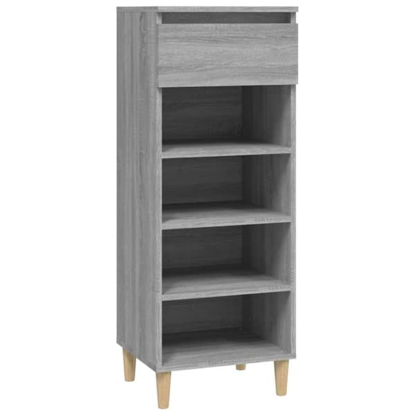vidaXL skoskab 40x36x105 cm konstrueret træ grå sonoma-eg