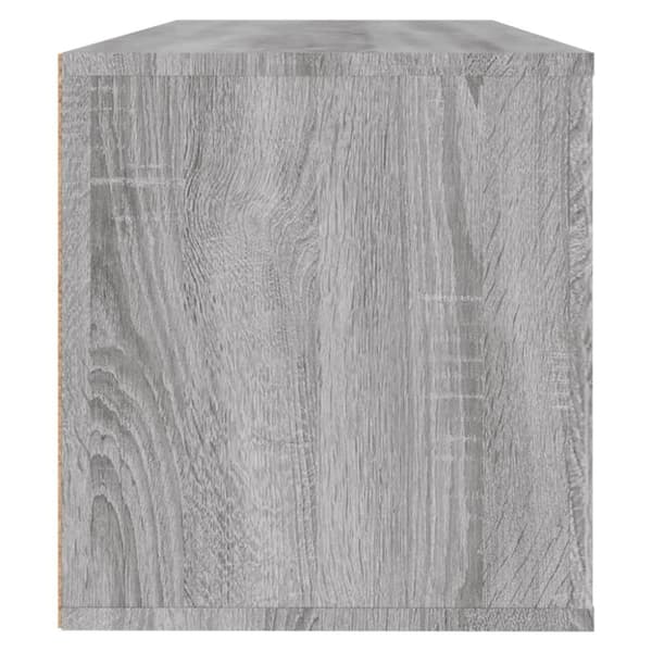 vidaXL Seinäkenkäkaappi harmaa Sonoma 100x35x38 cm tekninen puu