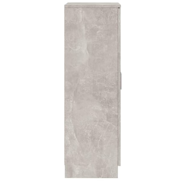 vidaXL Skoskåp betonggrå 55x35x108 cm konstruerat trä