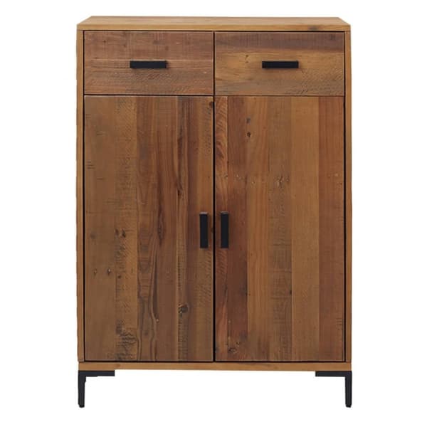 vidaXL Skoskap 75x40x110 cm heltre furu