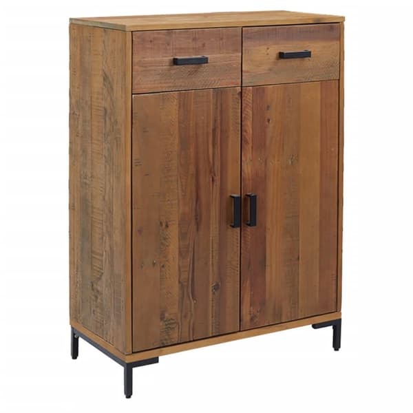 vidaXL Skoskap 75x40x110 cm heltre furu