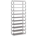 Miniatyrbilde 6 av 10: vidaXL Skoskap grå 60x30x166 cm stoff