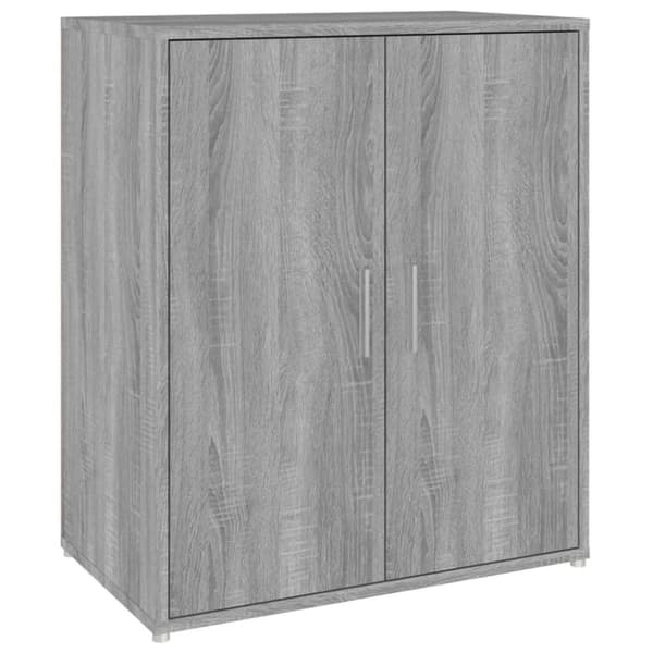 vidaXL Skoställ grå sonoma 60x35x70 cm konstruerat trä