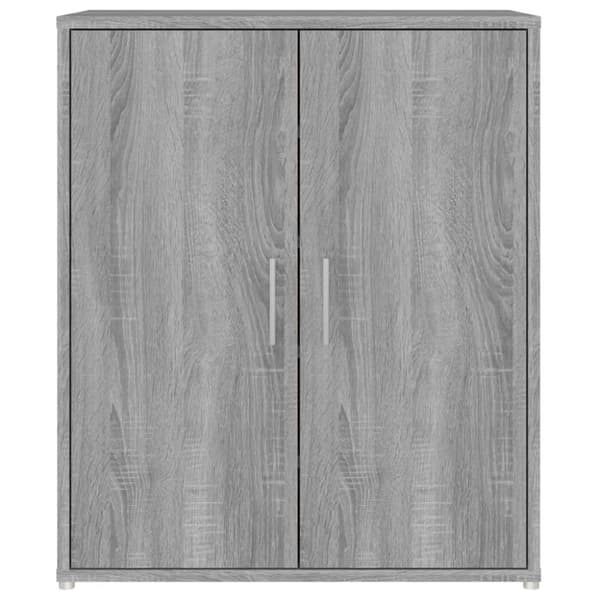 vidaXL Skoställ grå sonoma 60x35x70 cm konstruerat trä