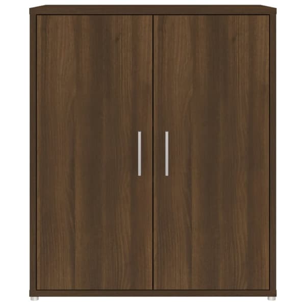 vidaXL Skoställ brun ek 60x35x70 cm konstruerat trä