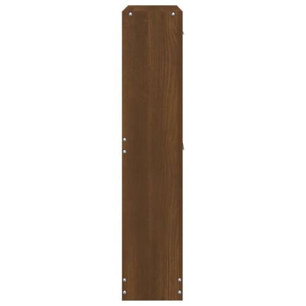 vidaXL Skoskap brun eik 59x17x81 cm konstruert tre