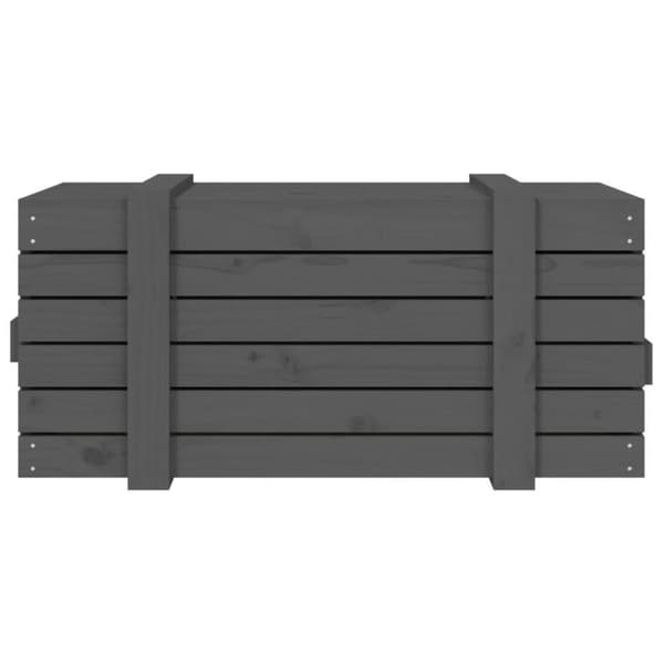 vidaXL Putekasse grå 91x40,5x42 cm heltre furu