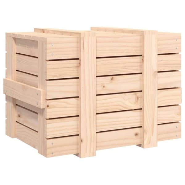 vidaXL Putekasse 58x40,5x42 cm heltre furu