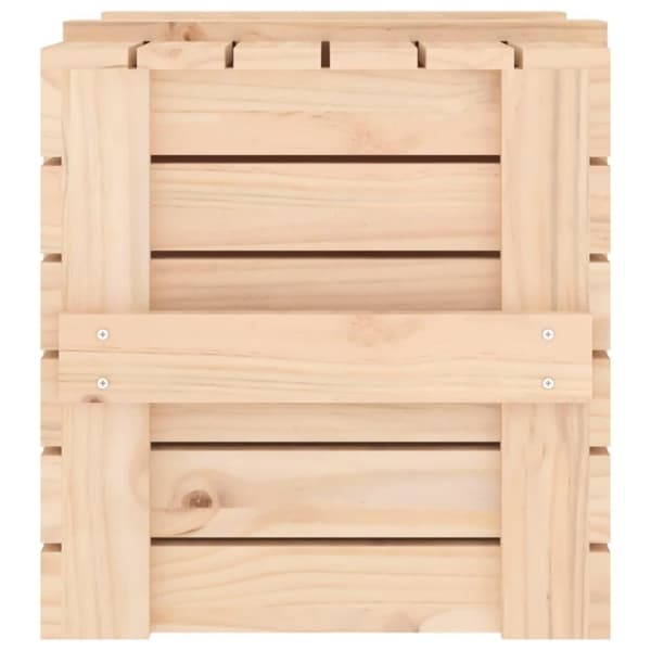vidaXL Putekasse 58x40,5x42 cm heltre furu