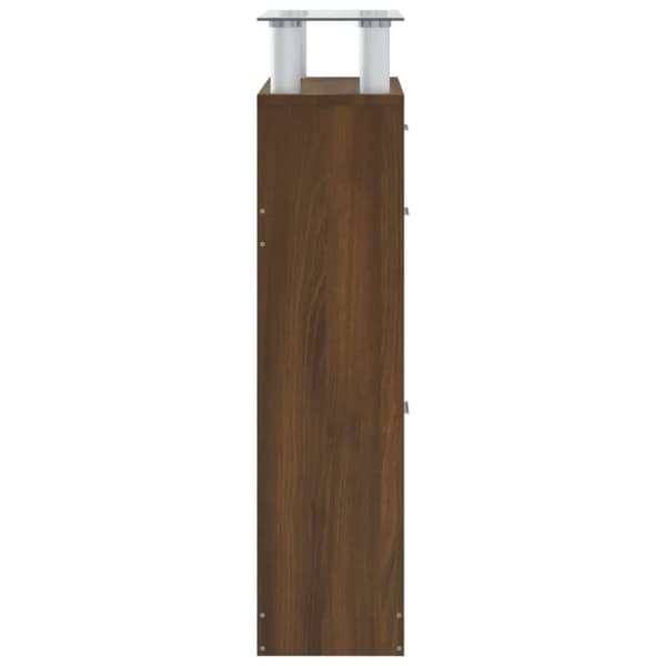 vidaXL Skoskåp brun ek 63x24x104 cm konstruerat trä