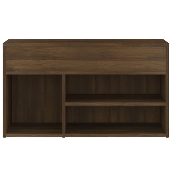 vidaXL Skobänk brun ek 80x30x45 cm konstruerat trä