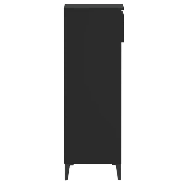vidaXL Skohylla svart 40x36x105 cm konstruerat trä