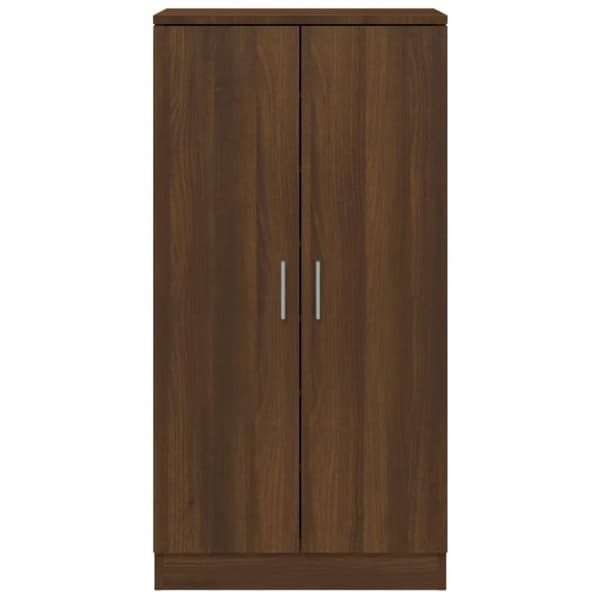 vidaXL Skoställ brun ek 55x35x108 cm konstruerat trä