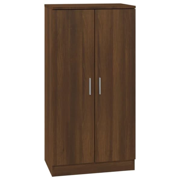 vidaXL Skoskap brun eik 55x35x108 cm konstruert tre