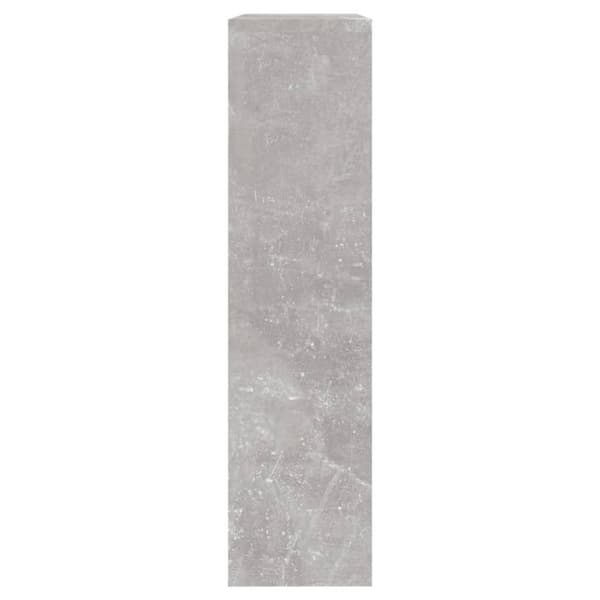 vidaXL Skoskåp med 2 skåp betonggrå 63x17x67 cm