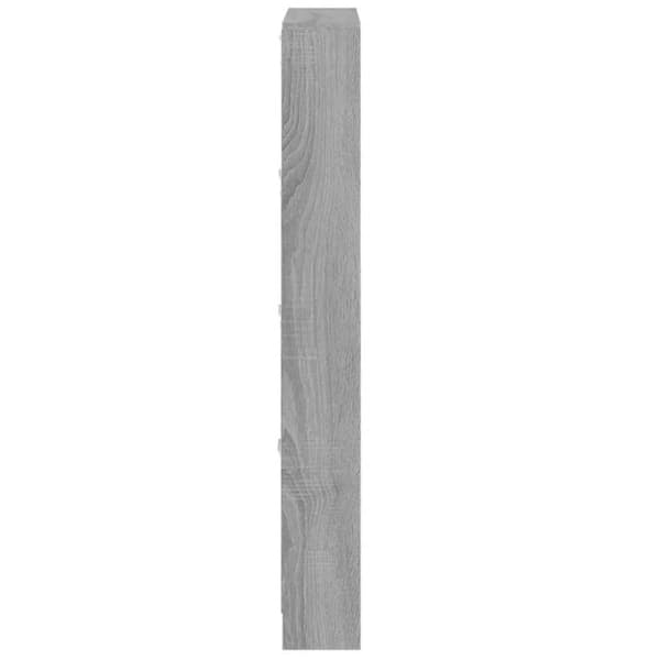 vidaXL Skoskap grå sonoma 59x17x150 cm konstruert tre